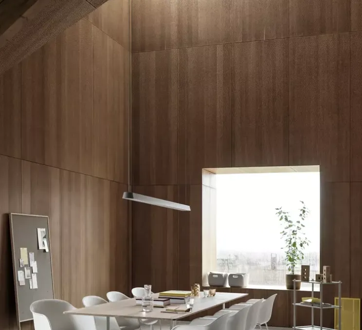 Suspension, Linear, noir, LED, 3000K, 1060lm, L87,2cm, H5,4cm - Muuto