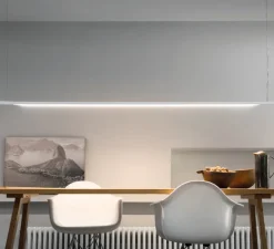 Suspension, Linescapes, horizontal, blanc, LED, 3000K, 1765lm, dimmable, L200cm, H2cm - Nemo Lighting
