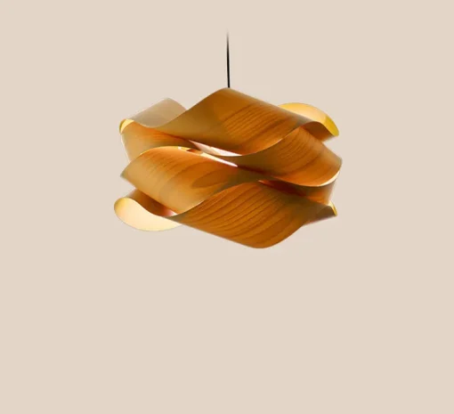Suspension, Link, bois naturel d'hêtre, Ø46cm, H28 - LZF