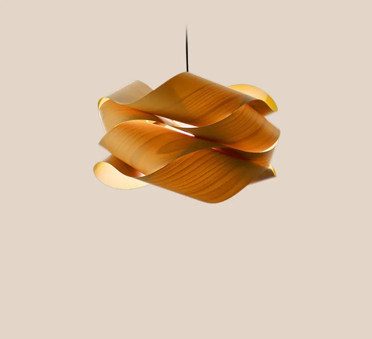 Suspension, Link, bois naturel d'hêtre, Ø46cm, H28 - LZF