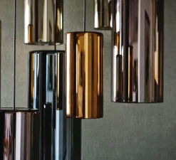 Suspension, Lit, Large, bleu, Ø20cm, H42cm - Penta