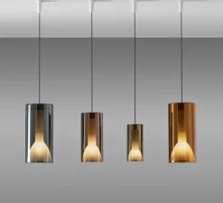 Suspension, Lit, Medium, violet, Ø16cm, H34cm - Penta