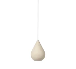 Suspension, Liuku Drop, bois, tilleul, Ø14cm, H19,5cm - Mater