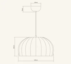 Suspension, Lluvi, gris rainstorm, Ø42,5cm, H23,2cm - Lobo Atelier