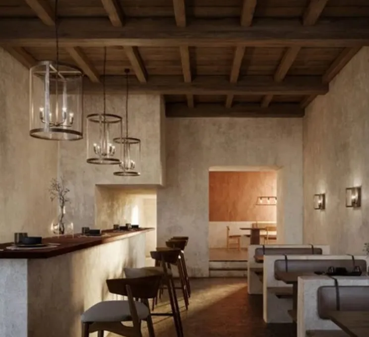 Suspension, London, ver antique, verre transparent, Ø45cm, H59,5cm - Il Fanale