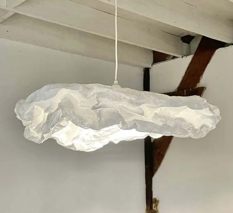 Suspension, Léonie, blanc, Ø75cm, H20cm - And Creation