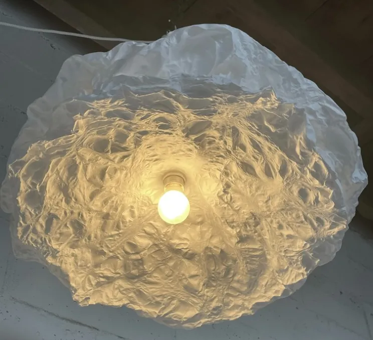 Suspension, Léonie, blanc, Ø75cm, H20cm - And Creation