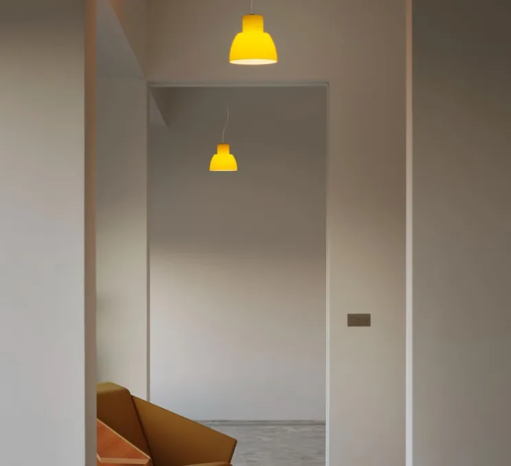 Suspension, Lorosae, réédition d'Alavaro Siza, jaune sorrento, Ø20cm, H19cm - Nemo Lighting