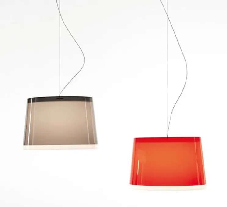 Suspension, L001S, rouge, Ø52cm, H35cm - Pedrali