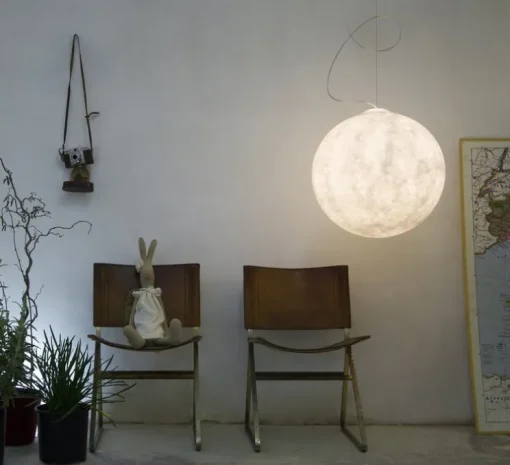 Suspension, Luna 1, blanc, ø35cm, h35cm - In-es.artdesign