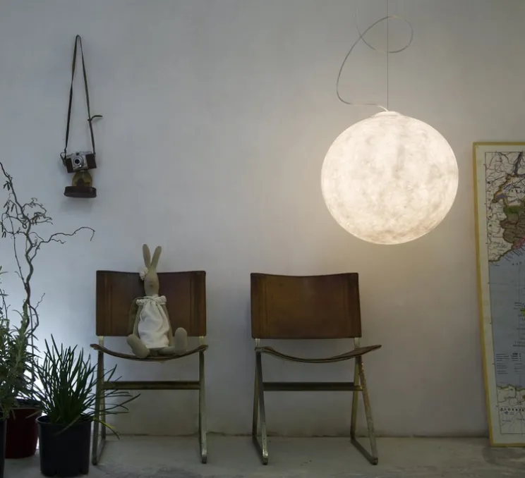 Suspension, Luna 1, blanc, ø35cm, h35cm - In-es.artdesign