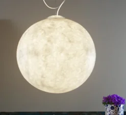 Suspension, Luna 3, blanc, ø70cm, H70cm - In-es.artdesign