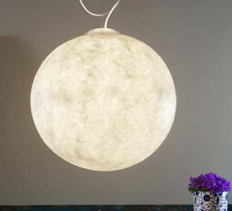 Suspension, Luna 3, blanc, ø70cm, H70cm - In-es.artdesign