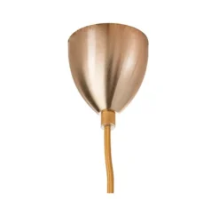 Suspension, Lute S, marron chataîgne, or, Ø14cm, H27cm - Ebb and Flow