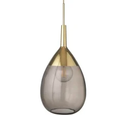 Suspension, Lute XL, Marron chataîgne, Ø31cm, H70cm - Ebb and Flow