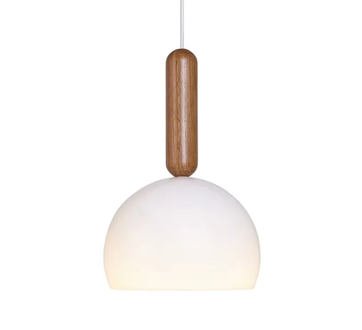 Suspension, Mad CL, chêne et blanc, Ø35cm, H45cm - Luxcambra