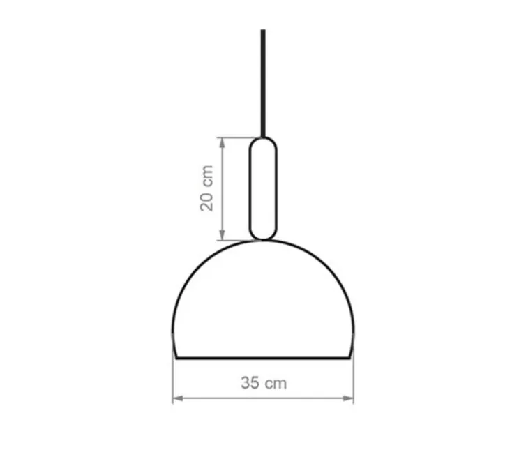 Suspension, Mad CL, chêne et blanc, Ø35cm, H45cm - Luxcambra