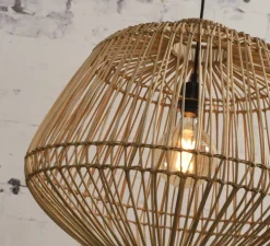 Suspension, Madagascar, rotin naturel, Ø50cm, H50cm - Good&Mojo
