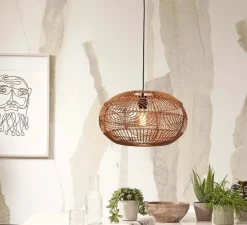 Suspension, Madeira, naturel, Ø48cm, H30cm - It's about Romi