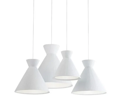 Suspension, Mandarina, Ruban blanc, Ø43cm, H48cm - Carpyen