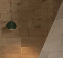 Suspension, Mar H340, vert émeraude, Ø45,5cm, H34cm - Faro