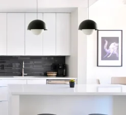 Suspension, Marisol, noir, LED, 2700K, 887 lm, Ø30cm, H22,7cm - Faro