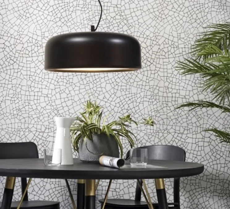 Suspension, Marseille, noir, Ø48cm, H27cm - It's About Romi