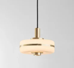 Suspension, Masina 200, laiton brossé, Ø20cm, H15cm - bert frank