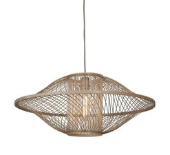 Suspension, Maui L, naturel, Ø70cm, H30cm - Good&Mojo