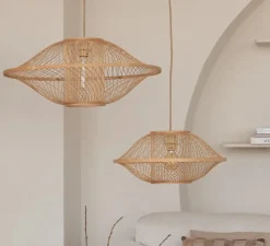 Suspension, Maui L, naturel, Ø70cm, H30cm - Good&Mojo