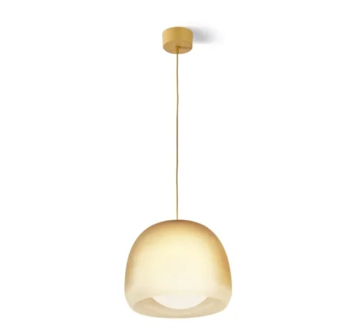 Suspension, Medusa, moutarde, LED, dim, 1800-3000K, 1100 lm, Ø27,5cm, H22,4cm - Carpyen