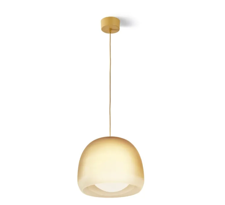Suspension, Medusa, moutarde, LED, dim, 1800-3000K, 1100 lm, Ø27,5cm, H22,4cm - Carpyen