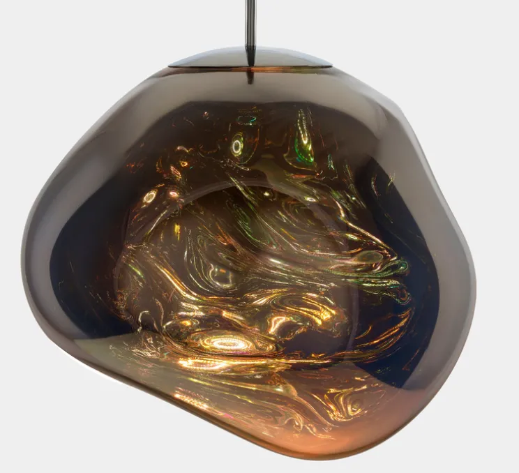 Suspension, Melt, bronze, LED, dim, 3000k, 800 lm, Ø50cm, H50cm - Tom Dixon