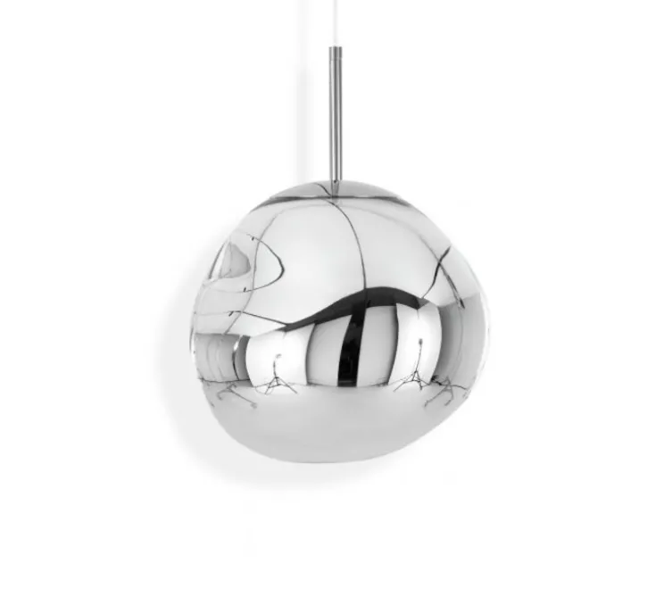 Suspension, Melt Mini, chrome argent, LED, dim, 3000k, 800 lm, Ø28cm, H27cm - Tom Dixon