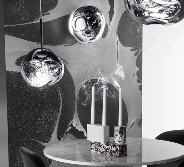 Suspension, Melt Mini, fumé, LED, 3000K, 800lm, Ø28cm, H27cm - Tom Dixon