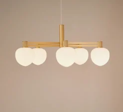 Suspension, Memoir 120V, laiton, Ø59,4cm, H26,3cm - Lyfa