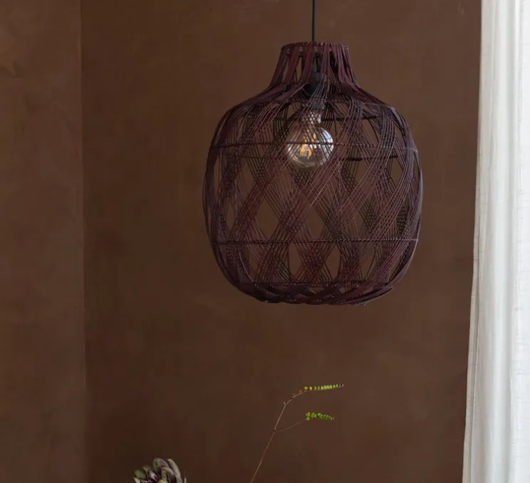 Suspension, Mendoza L, burgundy, Ø40cm, H53cm - Good&Mojo
