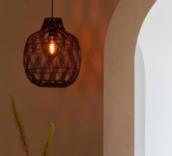 Suspension, Mendoza L, burgundy, Ø40cm, H53cm - Good&Mojo