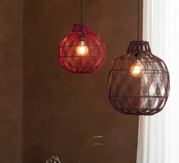 Suspension, Mendoza L, burgundy, Ø40cm, H53cm - Good&Mojo