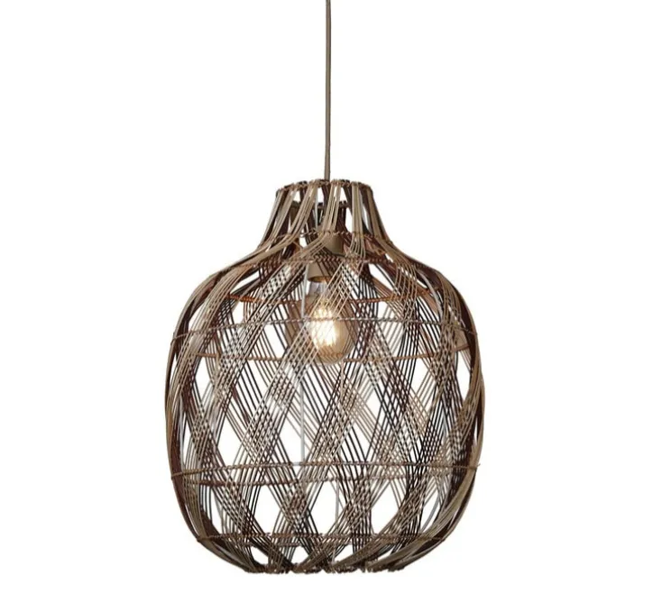 Suspension, Mendoza L, naturel et burgundy, Ø40cm, H53cm - Good&Mojo