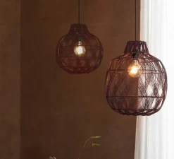 Suspension, Mendoza S, burgundy, Ø35cm, H33cm - Good&Mojo
