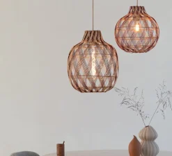 Suspension, Mendoza S, naturel et burgundy, Ø35cm, H33cm - Good&Mojo