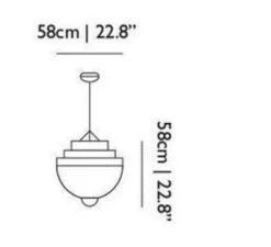 Suspension, Meshmatics Small, gris, 2700K, 665lm, Ø58cm, H58cm - Moooi