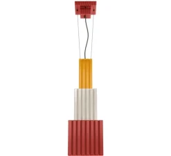 Suspension, Metra C2830, rouge, blanc, jaune, L22cm, H66cm - Ferroluce