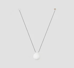 Suspension, Mine glass space, blanc, Ø18,5cm, H10cm - Faro