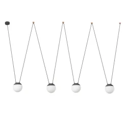 Suspension, Mine Space 4L, gris foncé, LED, Ø18,5cm, H18,5cm - Faro