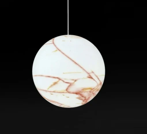 Suspension, Mineral, blanc, rouge, Ø30cm - Slide