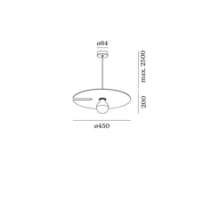 Suspension, Mirro suspended 2.0, or, Ø45cm, H20cm - Wever&Ducré