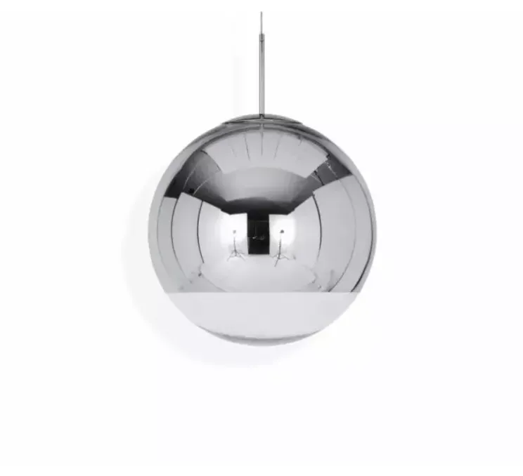Suspension, Mirror Ball 50, argent, LED, dim, 3000K, 800 lm, Ø50cm, H50cm - Tom Dixon