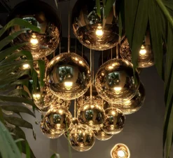 Suspension, Mirror Ball 40, or, LED, dim, 3000K, 800 lm, Ø40cm, H40cm - Tom Dixon